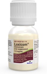 Meloxicam (Generic) Oral Suspension for Dogs, 1.5 mg/mL, 10-mL slide 1 of 2