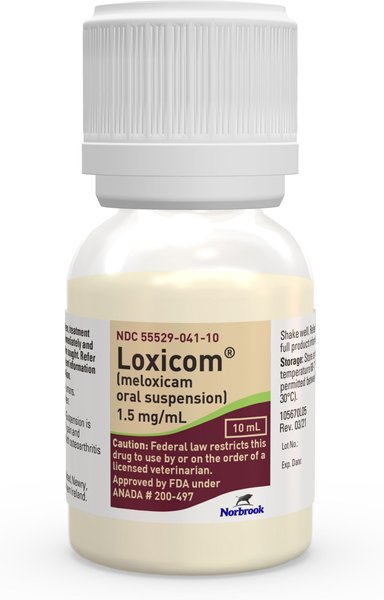 Meloxicam (Generic) Oral Suspension for Dogs, 1.5 mg/mL, 10-mL slide 1 of 4