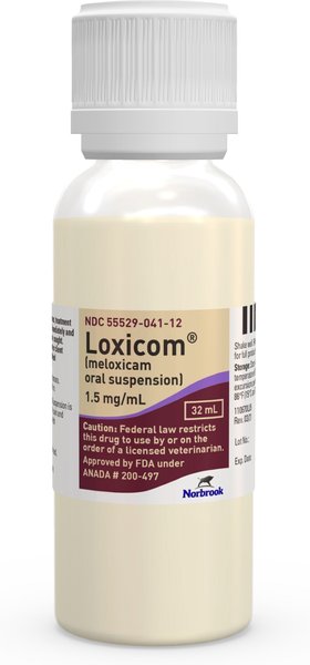 Meloxicam (Generic) Oral Suspension for Dogs, 1.5 mg/mL, 32-mL slide 1 of 4