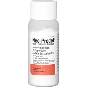 Neo-Predef with Tetracaine Topical Powder for Dogs, Cats & Horses, 15-g