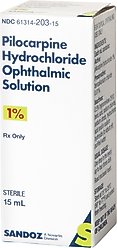 Pilocarpine (Generic) Ophthalmic Solution 1%, 15-mL