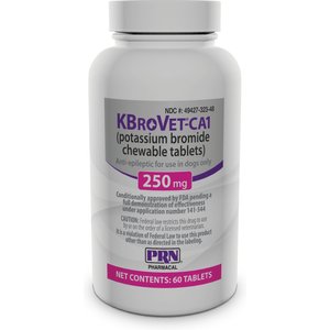 KBroVet-CA1 Chewable Tablets for Dogs, 60 tablets, 250-mg
