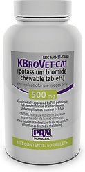 KBroVet-CA1 (potassium bromide) Chewable Tablets for Dogs, 60 tablets, 500-mg