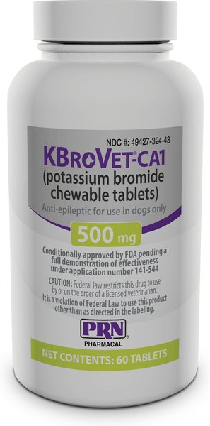 KBroVet-CA1 Chewable Tablets for Dogs, 60 tablets, 500-mg slide 1 of 3