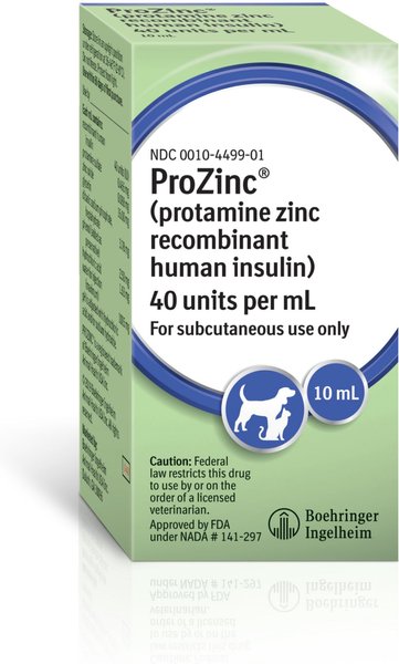 ProZinc (protamine zinc recombinant human insulin) U-40 Injectable for Dogs & Cats, 10-mL slide 1 of 9