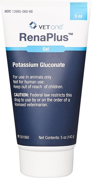 Potassium gluconate for clearance dogs