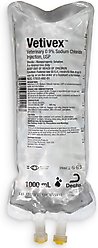 Vetivex Sodium Chloride Injection Solution 0.9%, USP for Dogs, Cats & Horses, 1000-mL