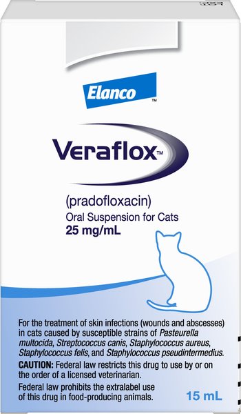 Veraflox Oral Suspension for Cats, 25 mg/mL, 15-mL slide 1 of 8