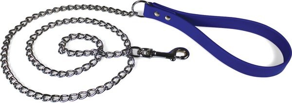 OmniPet Chain Dog Leash, Blue, Mediumweight, 4-ft slide 1 of 6