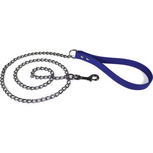 OmniPet Chain Dog Leash, Blue, Mediumweight, 4-ft