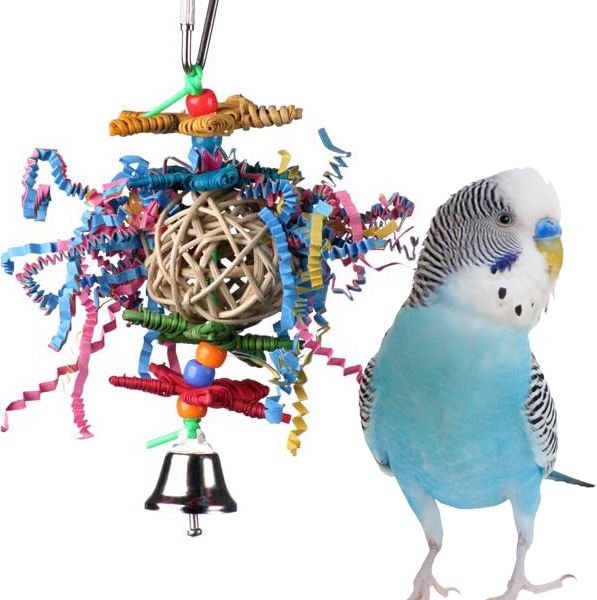 Super Bird Creations Rope Bungee Bird Perch, Color Varies, Small