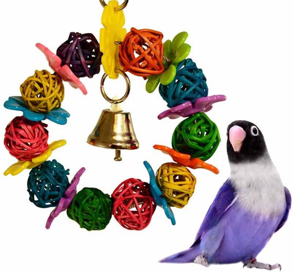 Super Bird Creations Daisy Ring Bird Toy, Small slide 1 of 9