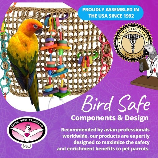 Super Bird Creations Activity Wall Bird Toy, Medium