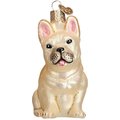 Old World Christmas French Bulldog Glass Tree Ornament, 3.5-in