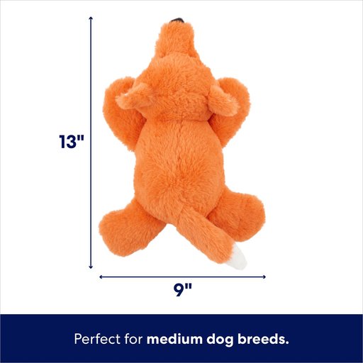 Frisco Fox Plush Squeaky Dog Toy, Medium