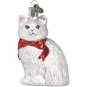 Old World Christmas Princess Kitty Glass Tree Ornament, 3.25-in