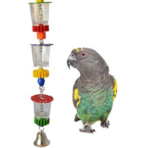 Free X-Large New Super Bird Creations 29 by 13-Inch Rainbow Bridge Bird Toy 