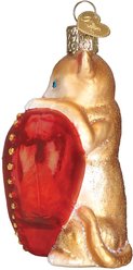 Old World Christmas "I Love My Cat" Glass Tree Ornament, 3.5-in slide 2 of 4