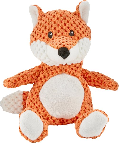 Frisco Textured Plush Squeaking Fox Dog Toy slide 1 of 4