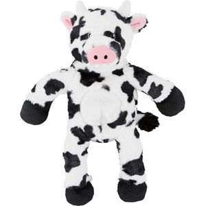 Frisco Cow Plush with Inside Rope Squeaky Dog Toy, Medium