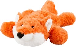 Frisco Fox Plush with Inside Rope Squeaky Dog Toy, Medium