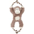 Frisco Plush with Rope Squeaking Monkey Dog Toy