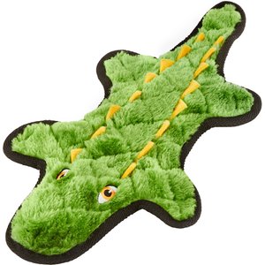 Frisco Flat Plush Squeaking Alligator Dog Toy, Large