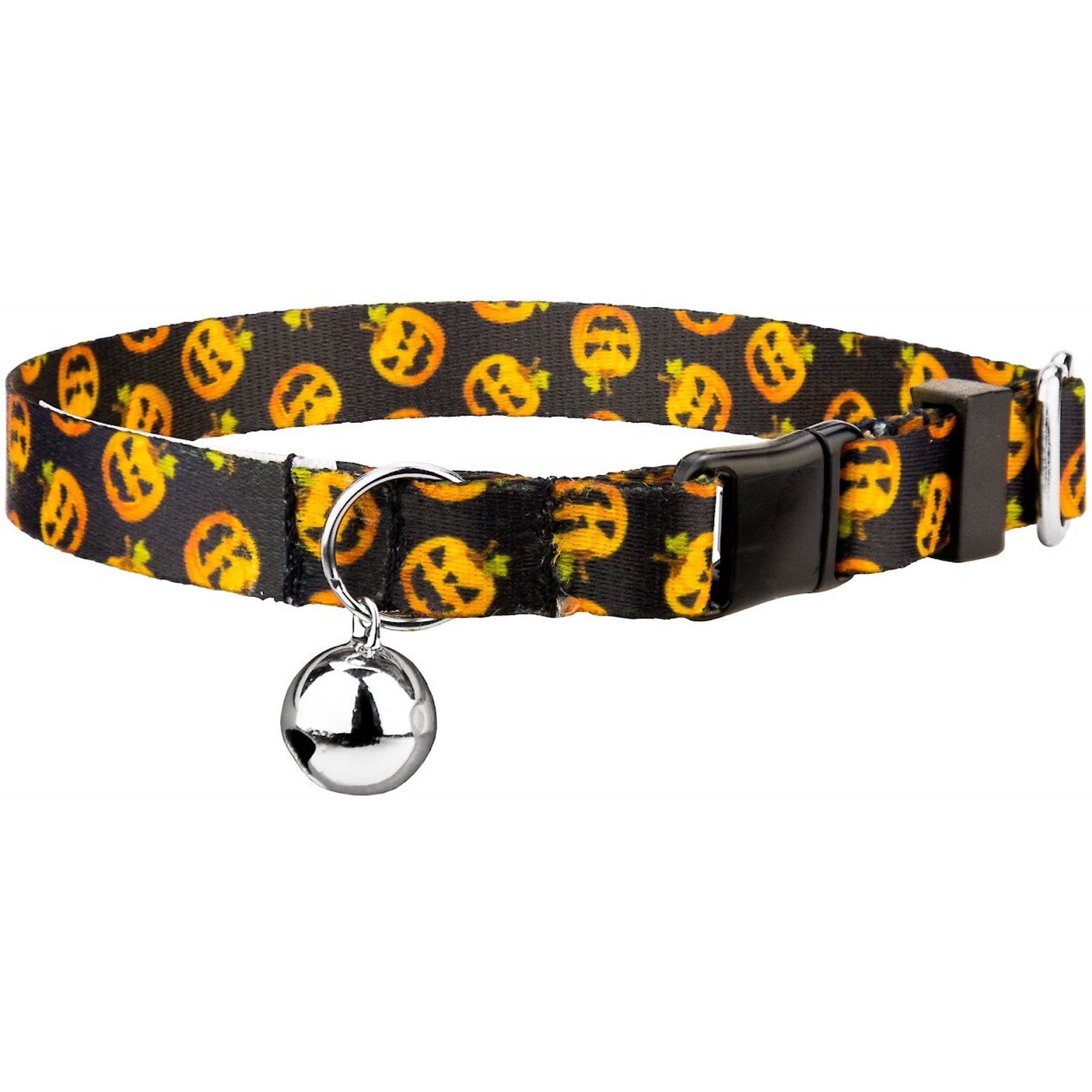 Country Brook Design Happy Jack Featherweight Polyester Breakaway Cat Collar with Bell, 8 to 12-in neck, 1/2-in wide