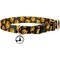 Show in main carousel: Country Brook Design Happy Jack Featherweight Polyester Breakaway Cat Collar with Bell, 8 to 12-in neck, 1/2-in wide slide 1 of 3