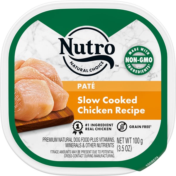 NUTRO Grain Free Slow Cooked Chicken Recipe Adult Pate Dog Food