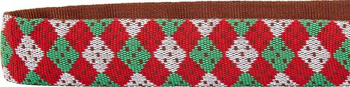 Show full view: Blueberry Pet Christmas Party Fair Isle Polyester Dog Collar, Medium: 14.5 to 20-in neck, 3/4-in wide slide 5 of 7