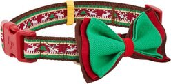 Blueberry Pet Christmas Santa Claus's Reindeer Polyester Dog Collar, Large: 18 to 26-in neck, 1-in wide