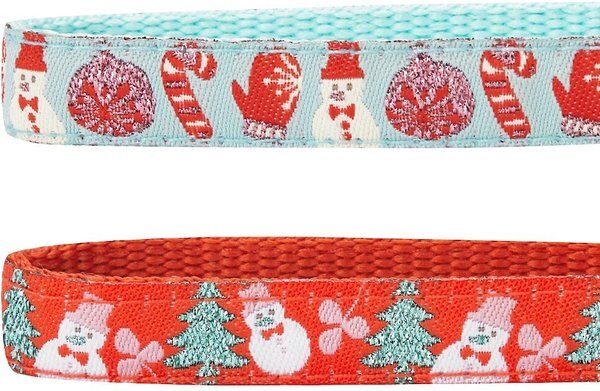 Show full view: Blueberry Pet The Power of Lavish Holiday Polyester Breakaway Cat Collar with Bell, 2 count, 9 to 13-in neck, 3/8-in wide slide 4 of 5
