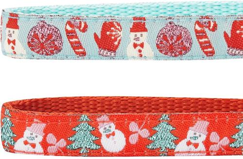 Show full view: Blueberry Pet The Power of Lavish Holiday Polyester Breakaway Cat Collar with Bell, 2 count, 9 to 13-in neck, 3/8-in wide slide 4 of 5