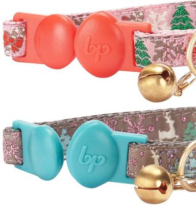 Show full view: Blueberry Pet The Power of Lavish Holiday Blessed Christmas Trees Breakaway Cat Collar, 2 count slide 3 of 5