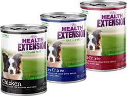 Health Extension Pate Variety Pack Canned Dog Food, 12.5-oz, case of 12
