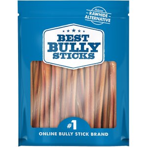 Best Bully Sticks Odor Free 6" Bully Stick Dog Treats, 50 count
