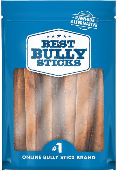 Best Bully Sticks Jumbo Odor Free 6" Bully Sticks Dog Treats, 6 count slide 1 of 4