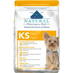Blue Buffalo Natural Veterinary Diet KS Kidney Support Grain-Free Dry Dog Food, 22-lb bag