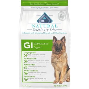 Blue Buffalo Natural Veterinary Diet GI Gastrointestinal Support Dry Dog Food, 6-lb bag
