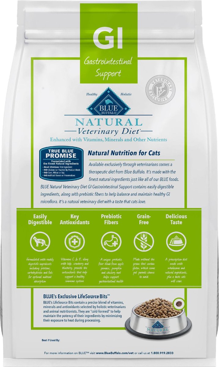 Blue buffalo natural veterinary diet gi hot sale gastrointestinal support