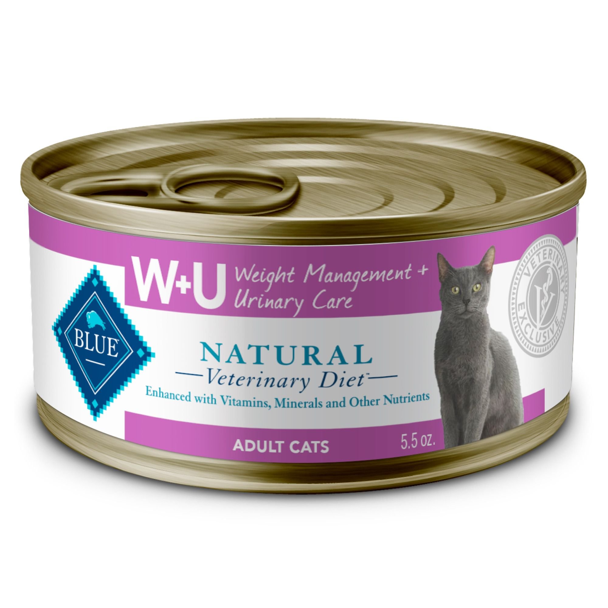 BLUE BUFFALO NATURAL VETERINARY DIET W+U Weight Management + Urinary ...