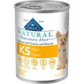 Blue Buffalo Natural Veterinary Diet KS Kidney Support Grain-Free Wet Dog Food, 12.5-oz, case of 12
