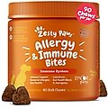 Zesty Paws Aller-Immune Bites Peanut Butter Flavored Soft Chews Allergy & Immune Supplement for Dogs, 90 count