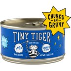 Tiny Tiger Chunks in Gravy Tuna Recipe Grain-Free Canned Cat Food, 3-oz, case of 24