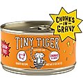 Tiny Tiger Chunks in Gravy Turkey Recipe Grain-Free Canned Cat Food, 3-oz, case of 24