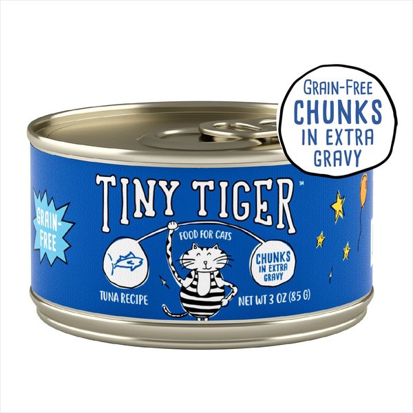 Tiny tiger shops cat food