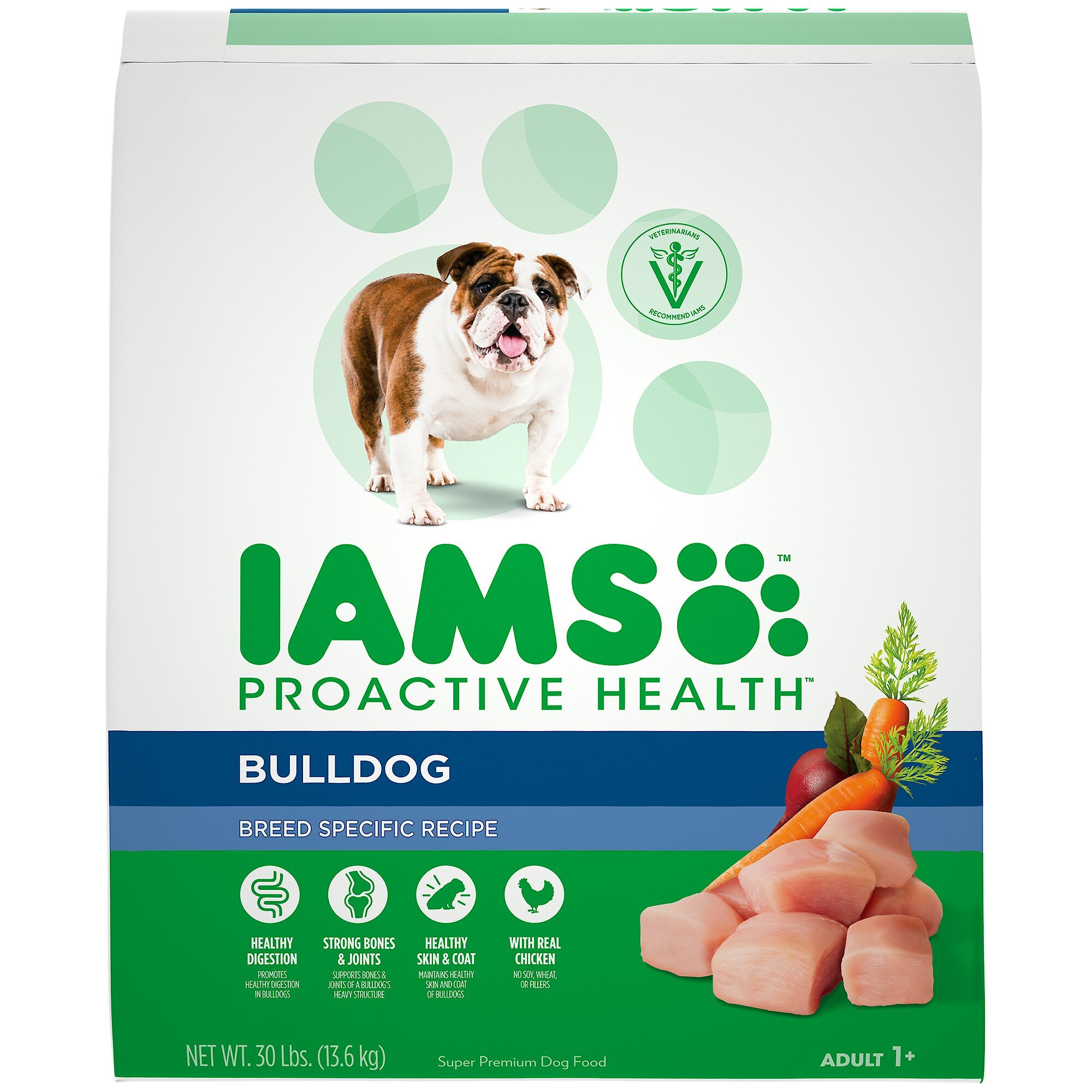 IAMS ProActive Health Bulldog Chicken Flavor Adult Dry Dog Food