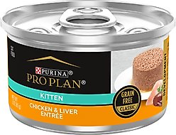 Purina Pro Plan True Nature Natural Chicken & Liver Grain-Free Kitten Formula Canned Cat Food, 3-oz, case of 24