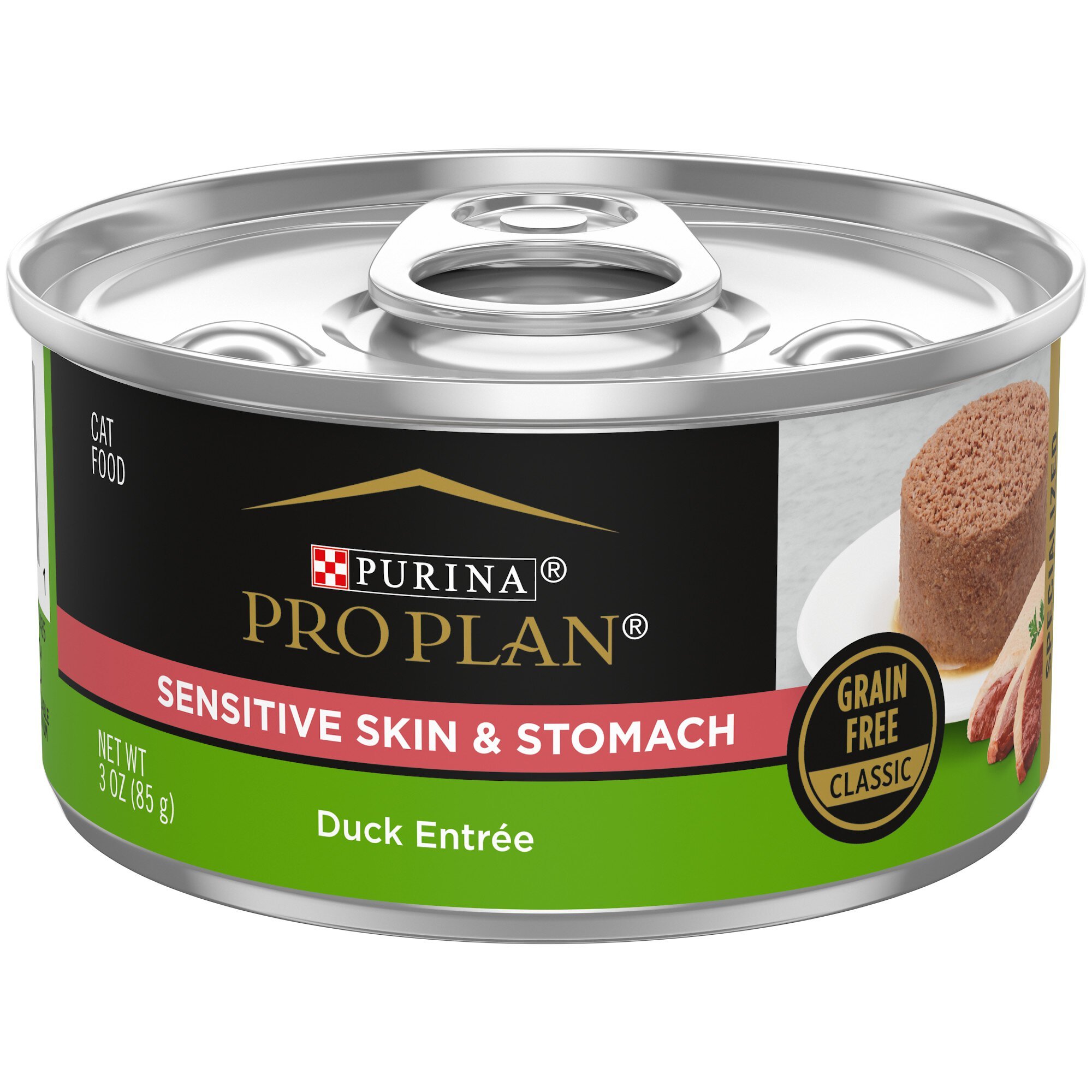 PURINA PRO PLAN Focus Sensitive Skin Stomach Classic Duck Grain Free Entree Canned Cat Food reviews Chewy